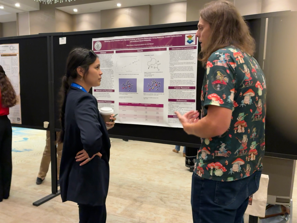 Micah presenting her project